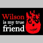 Wilson is my true Friend čierne trenírky BOXER s tlačeným logom, top kvalita 95%bavlna 5%elastan